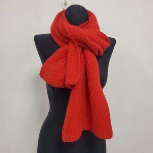 J Mclaughlin Womens Cashmere Rectangle Scarf One Size Red Lux Classic Winter